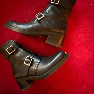 Rag & Bone Size 7.5 Black Boots with Steel Toe